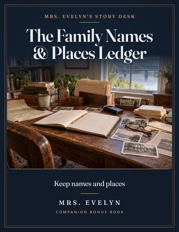 The Family Names & Places Ledger bonus book cover